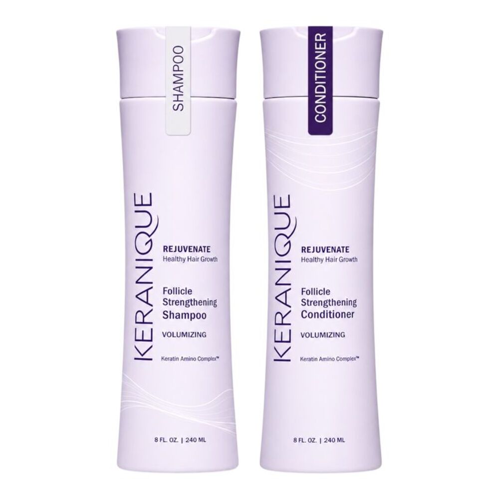 Keranique Volumizing Follicle Strengthening Shampoo & Conditioner 8 Oz Set